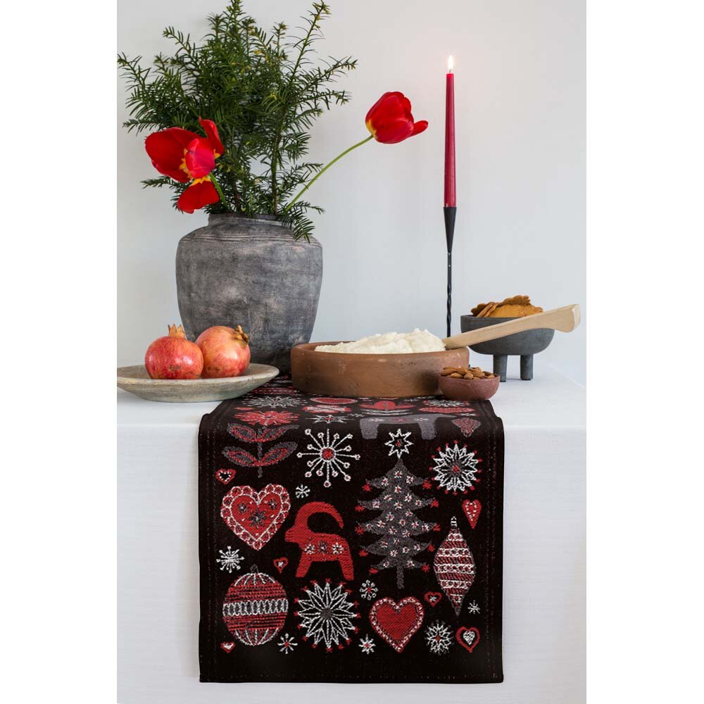 Julnatt bordslöpare 35x120 cm