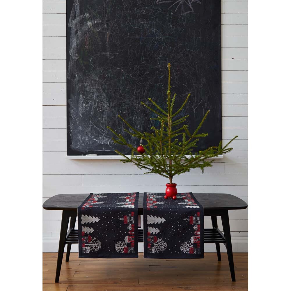 Julstad bordslöpare 35x120 cm