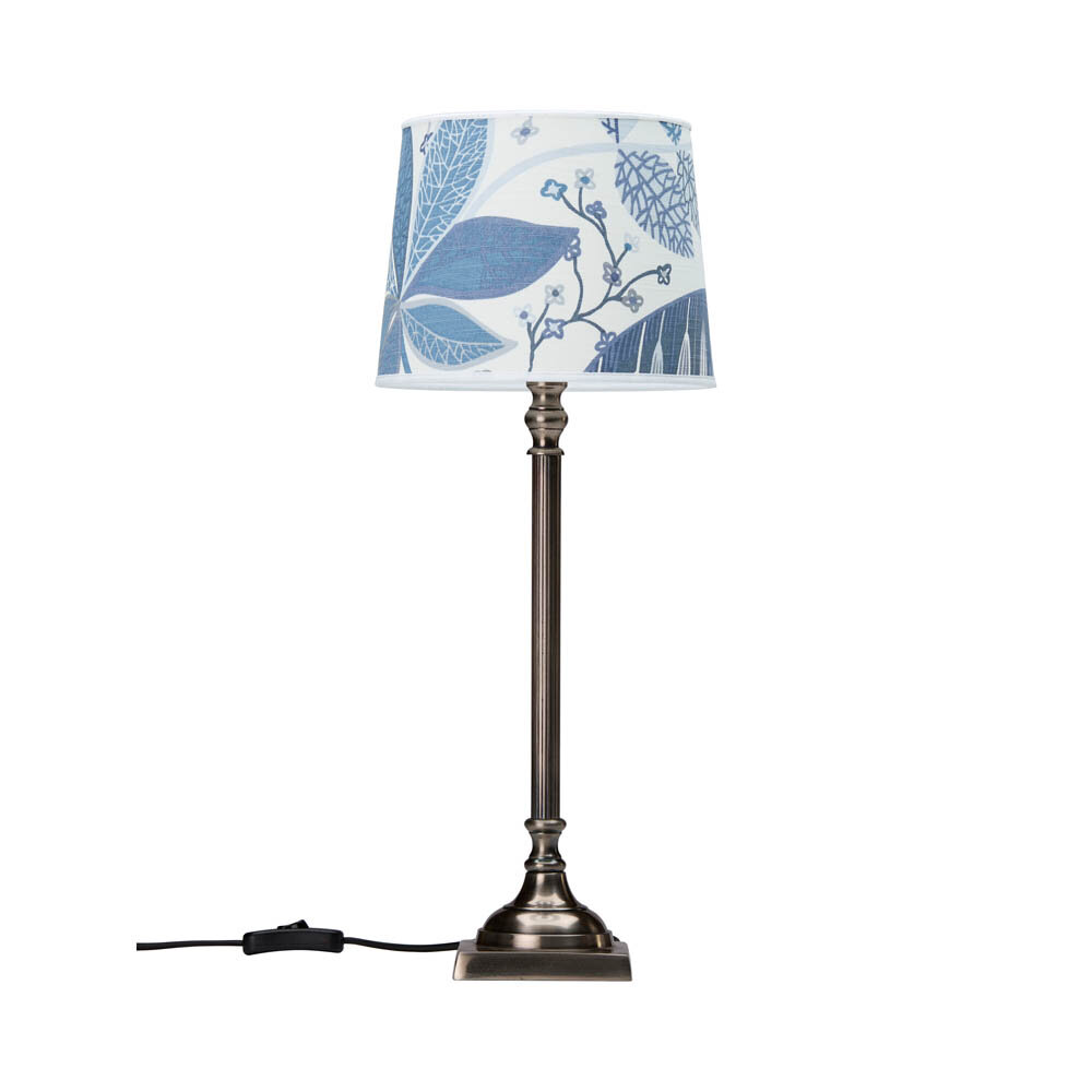 Margot bordslampa antiksilver 50 cm