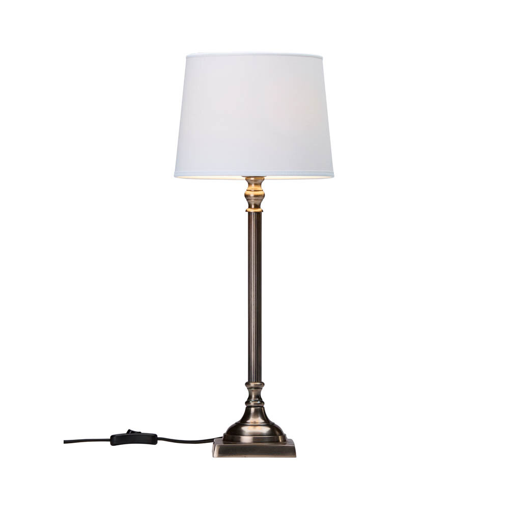 Margot bordslampa antiksilver 50 cm