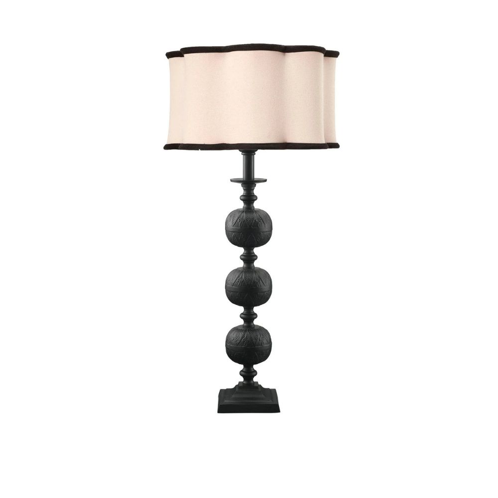 Flory bordslampa Natur/svart 70cm